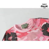 Denim Tears Camiseta YL#208-8208 Camouflage Pink