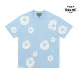Denim Tears Camiseta YL#291-8601 Sky Blue