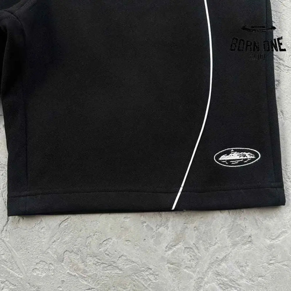 Conjunto Corteiz Island Pique Polo Preto