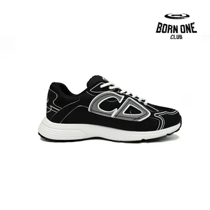 Dior B30 Light Grey Sneakers Black Coffee Color