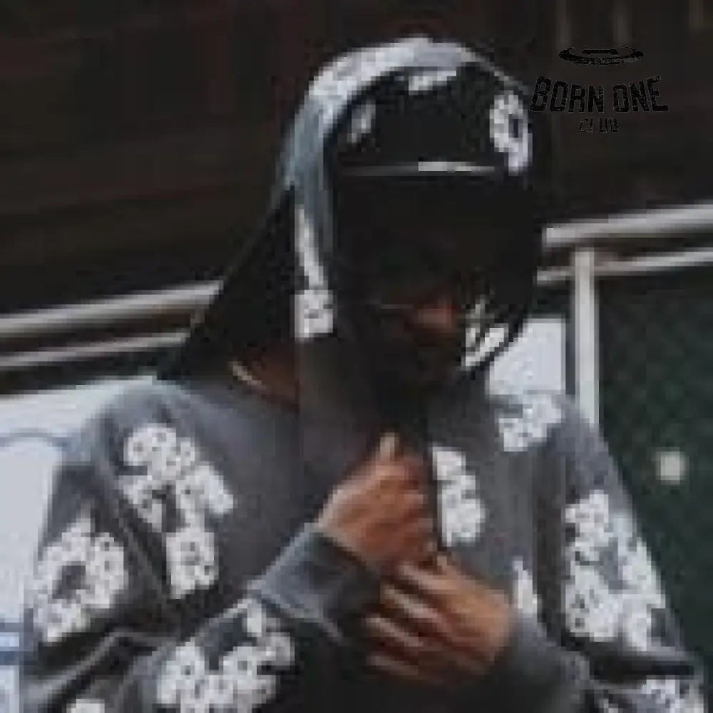 Durag Denim Tears Floral Embellished Black