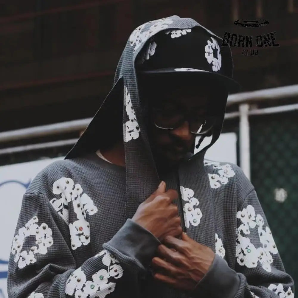 Durag Denim Tears Floral Embellished Black