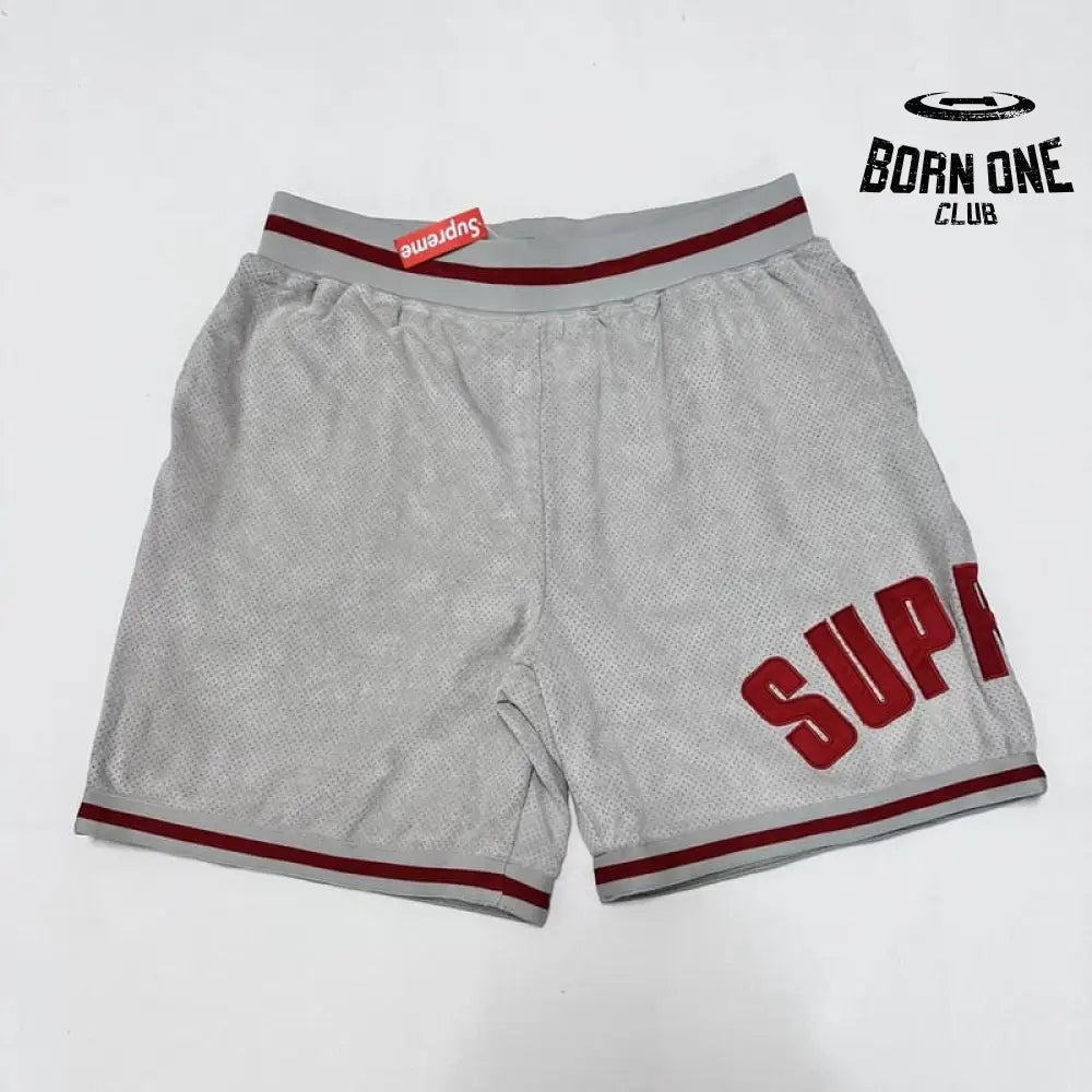 Shorts Supreme Ultrasuede Cinza