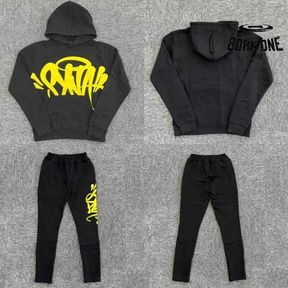 Conjunto Synaworld Logo Black Yellow