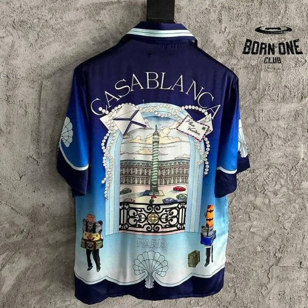 Conjunto Casablanca Seda Place Vendome Azul