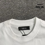 Camiseta Amiri Bar Logo Branca/Azul