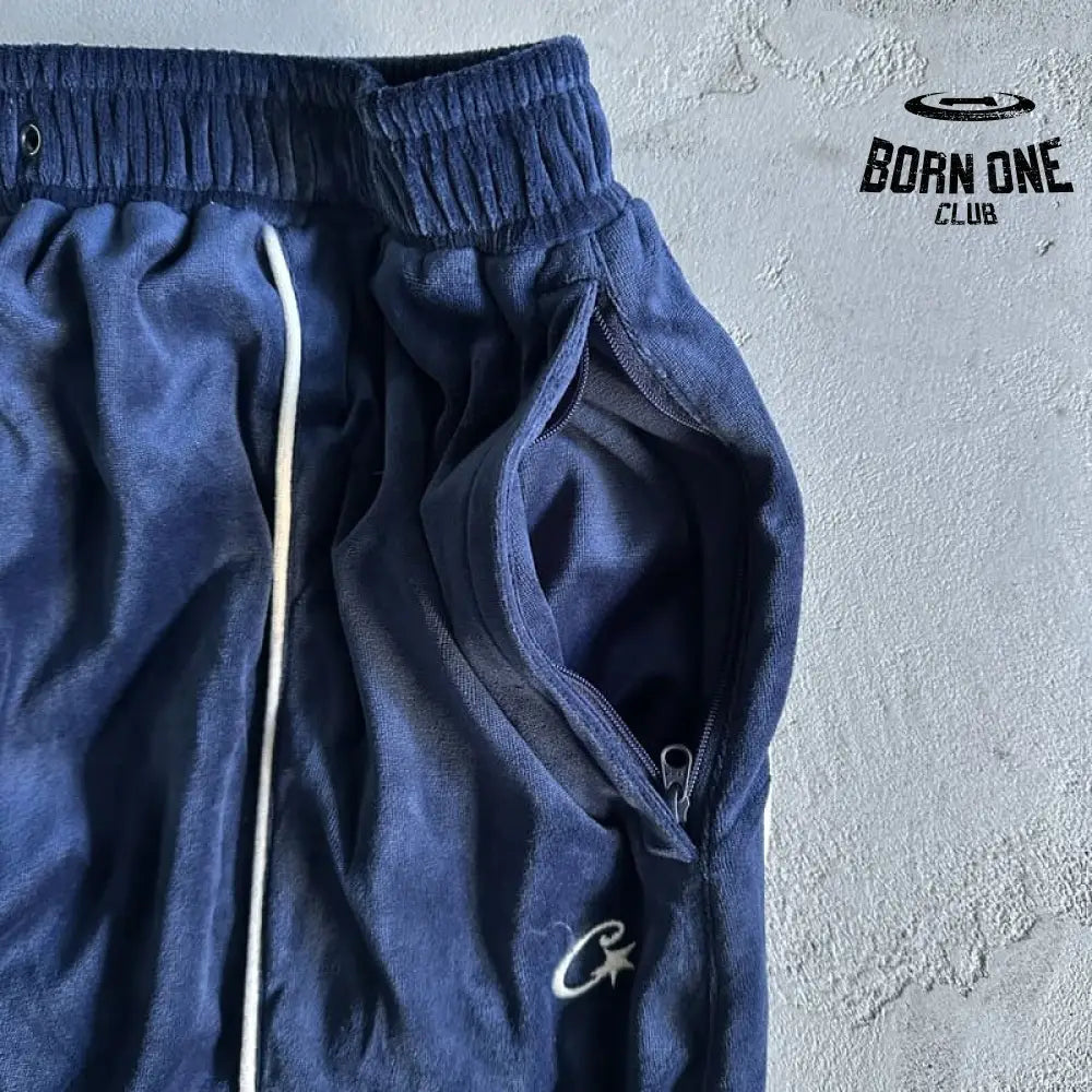 Conjunto Corteiz Veludo Azul