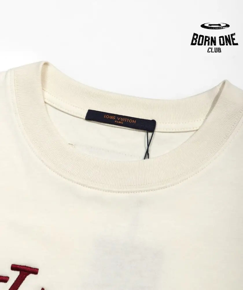 Camiseta Louis Vuitton Cream LV Lovers