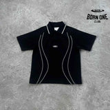 Conjunto Corteiz Island Pique Polo Preto