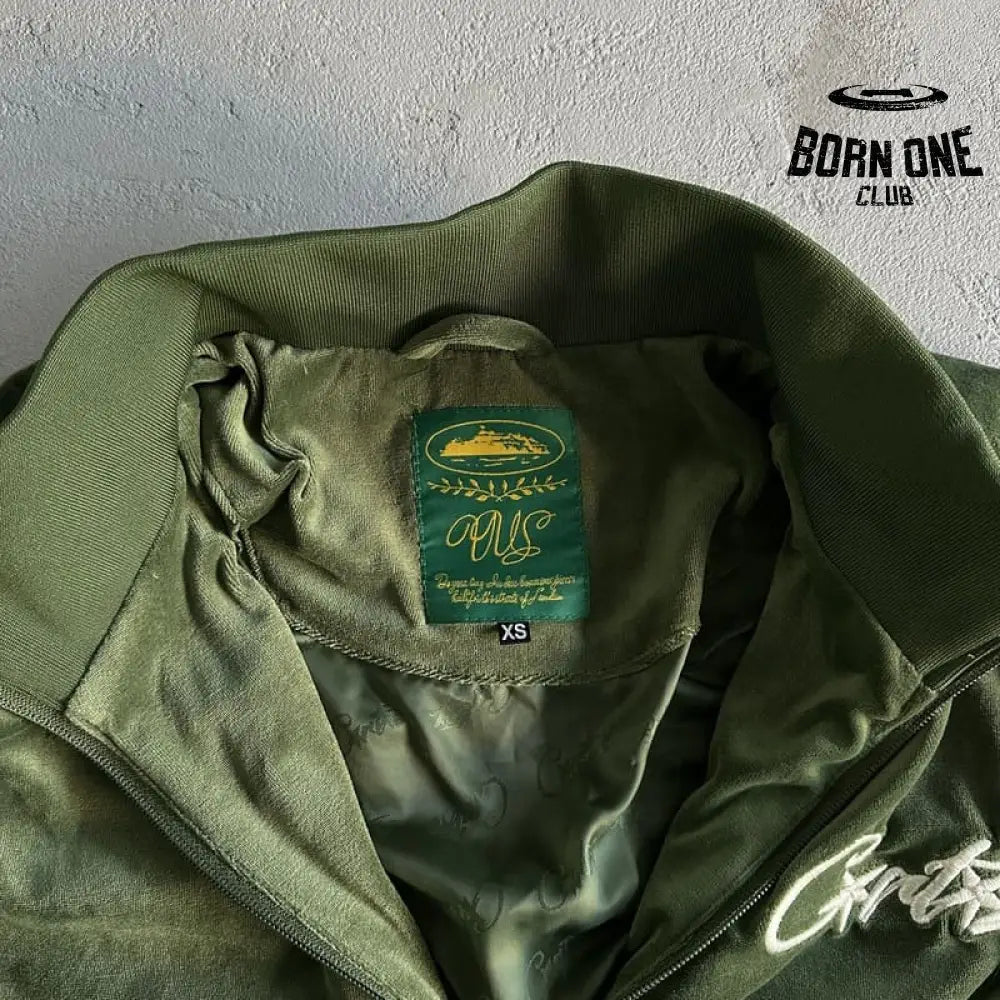 Conjunto Corteiz Veludo Verde
