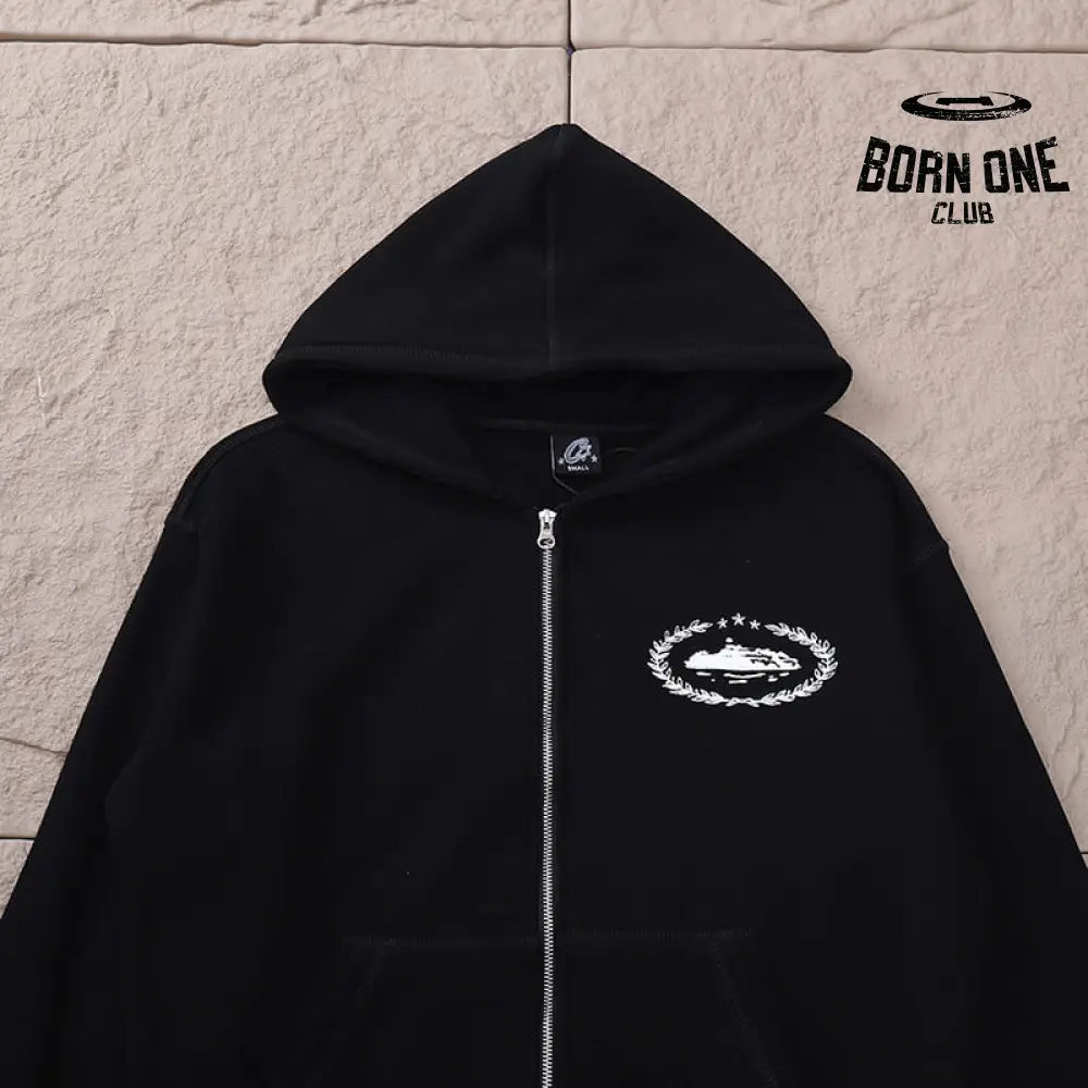 Conjunto Corteiz Superior Royale Preto/Branco