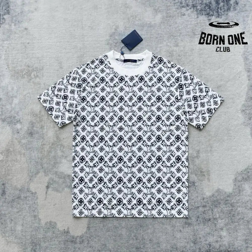 Camiseta Louis Vuitton Monogram White Deep Black