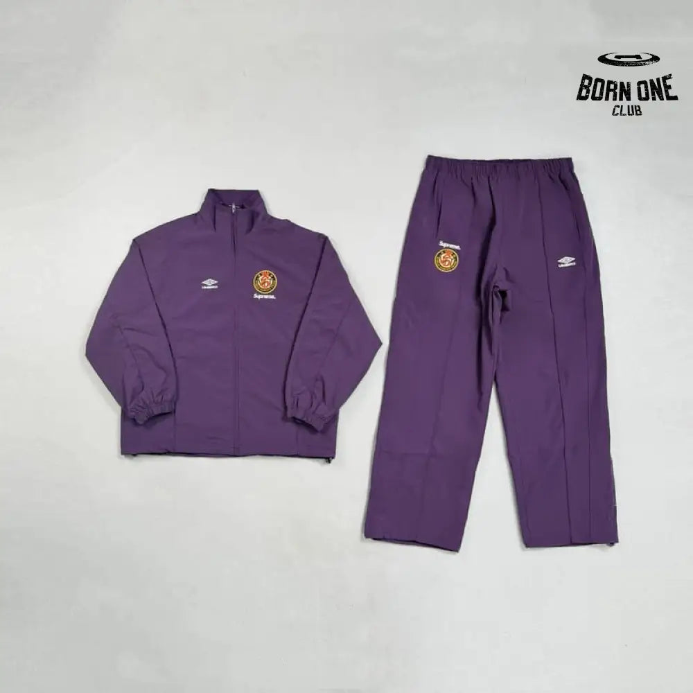 Conjunto Supreme x Umbro Cotton Ripstop Track Plum