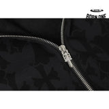 Chrome Hearts Cross Flower Arm Zíper Moletom