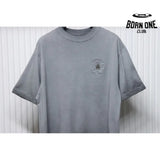 Camiseta Chrome Hearts Distressed Horseshoe Cinza Claro