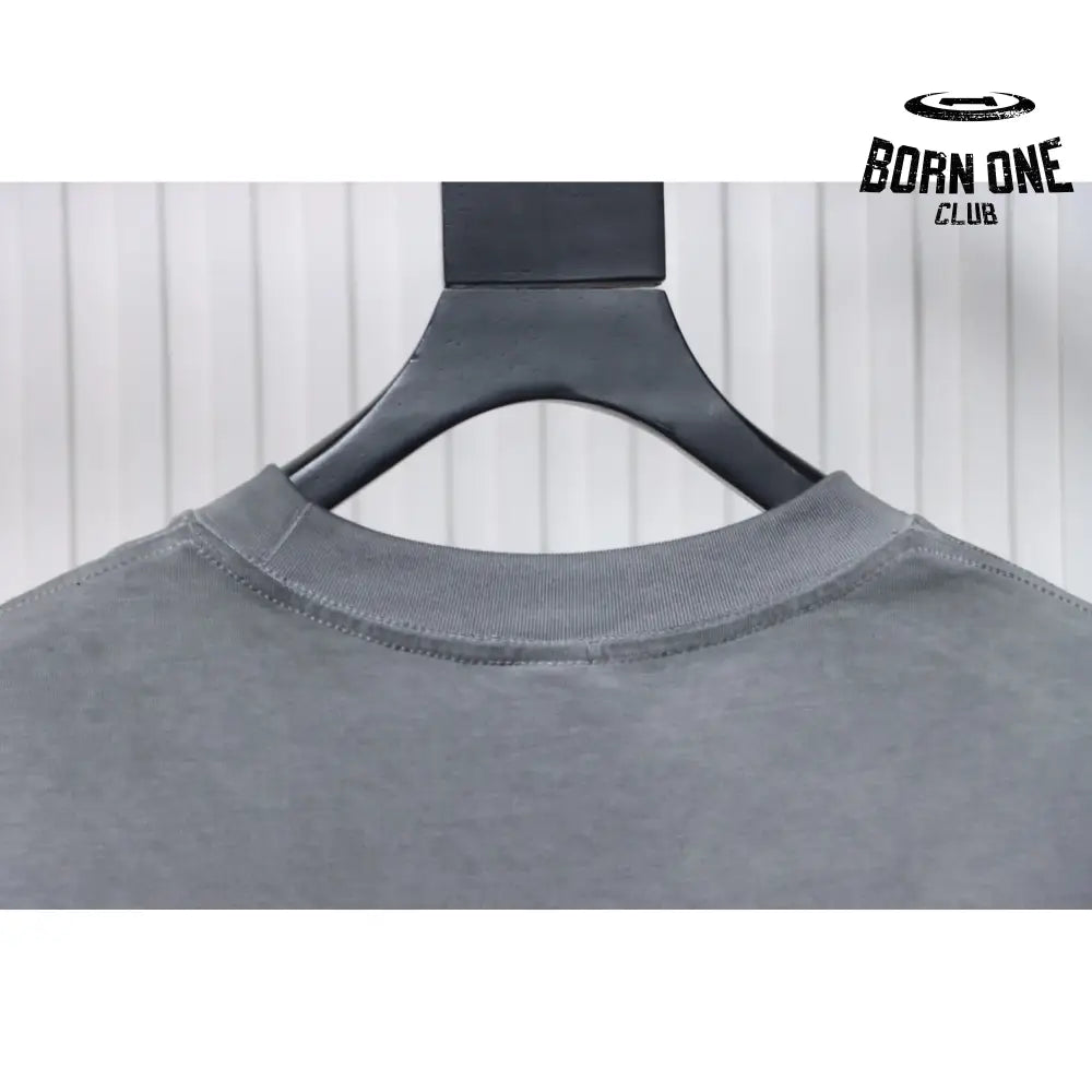 Camiseta Chrome Hearts Distressed Horseshoe Cinza Claro