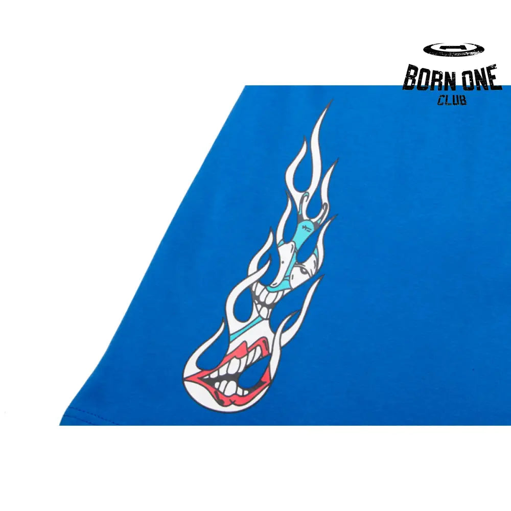 Camiseta Chrome Hearts Flame Azul