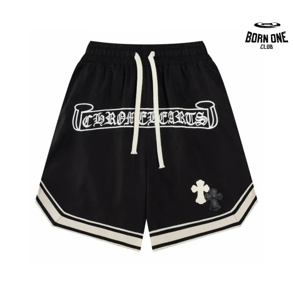Chrome Hearts Sanskrit Embroidery Shorts Black