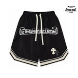 Chrome Hearts Sanskrit Embroidery Shorts Black