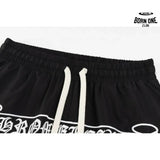 Chrome Hearts Sanskrit Embroidery Shorts Black