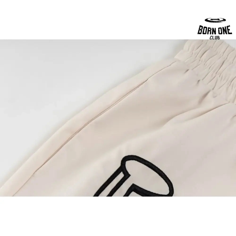 Chrome Hearts Sanskrit Embroidery Shorts Apricot
