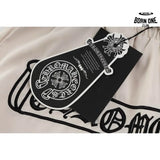 Chrome Hearts Sanskrit Embroidery Shorts Apricot