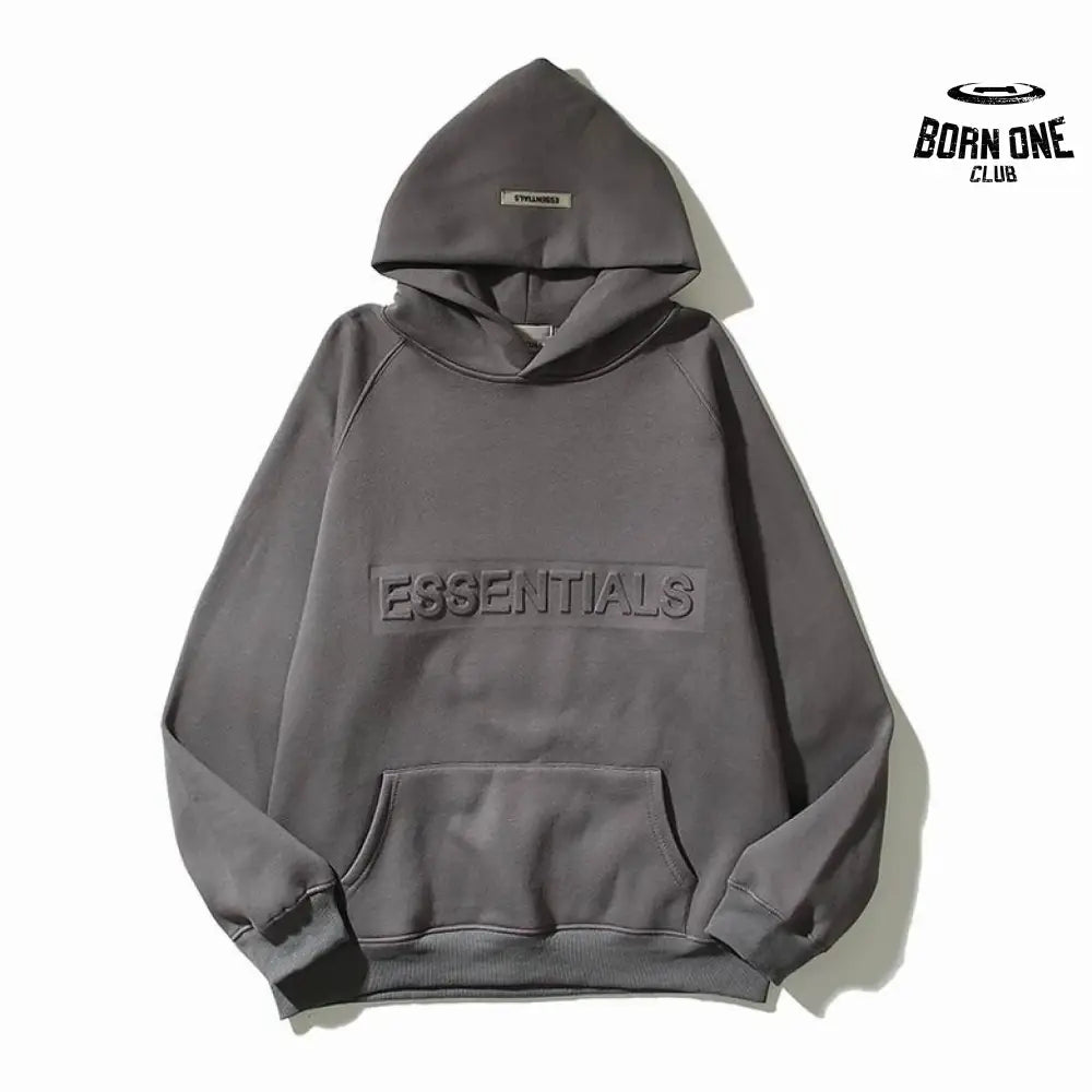 Fear of God Essentials Moletom Heather Embossed Grey