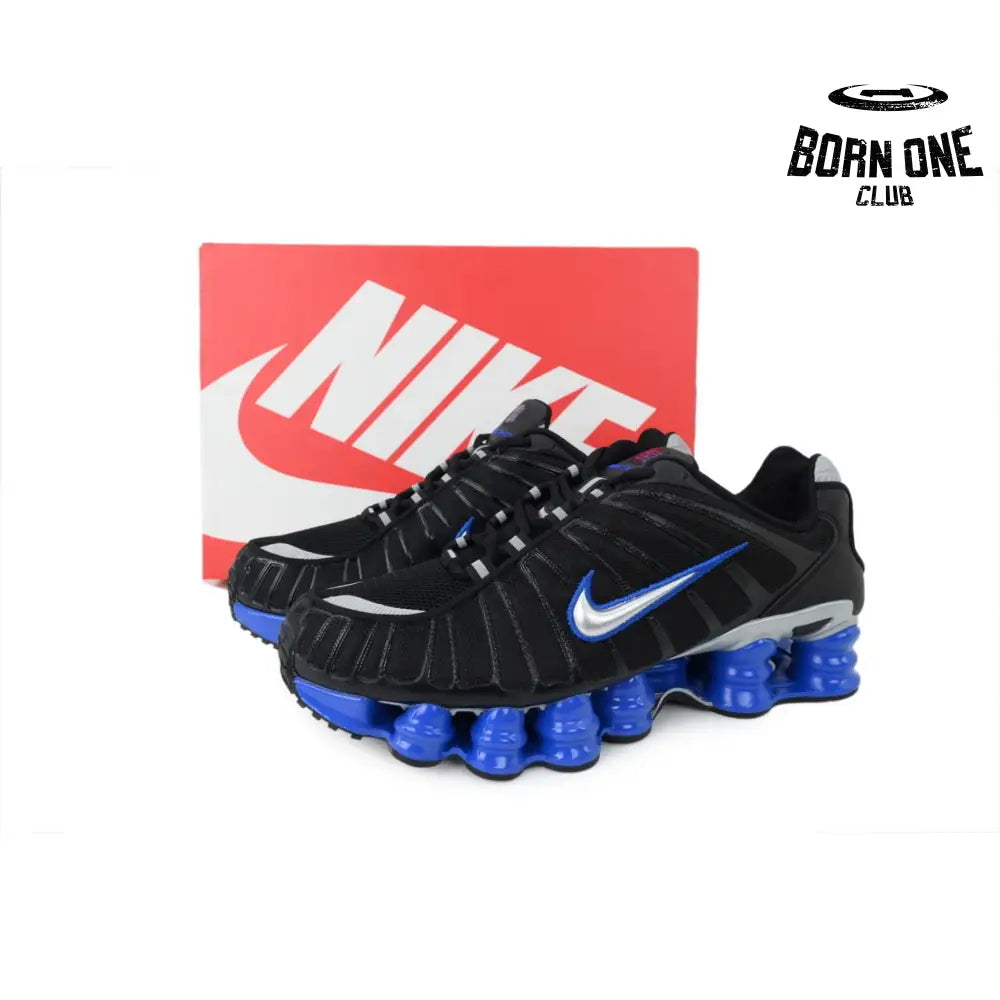Nike Shox TL Black Racer Blue Metallic Silver