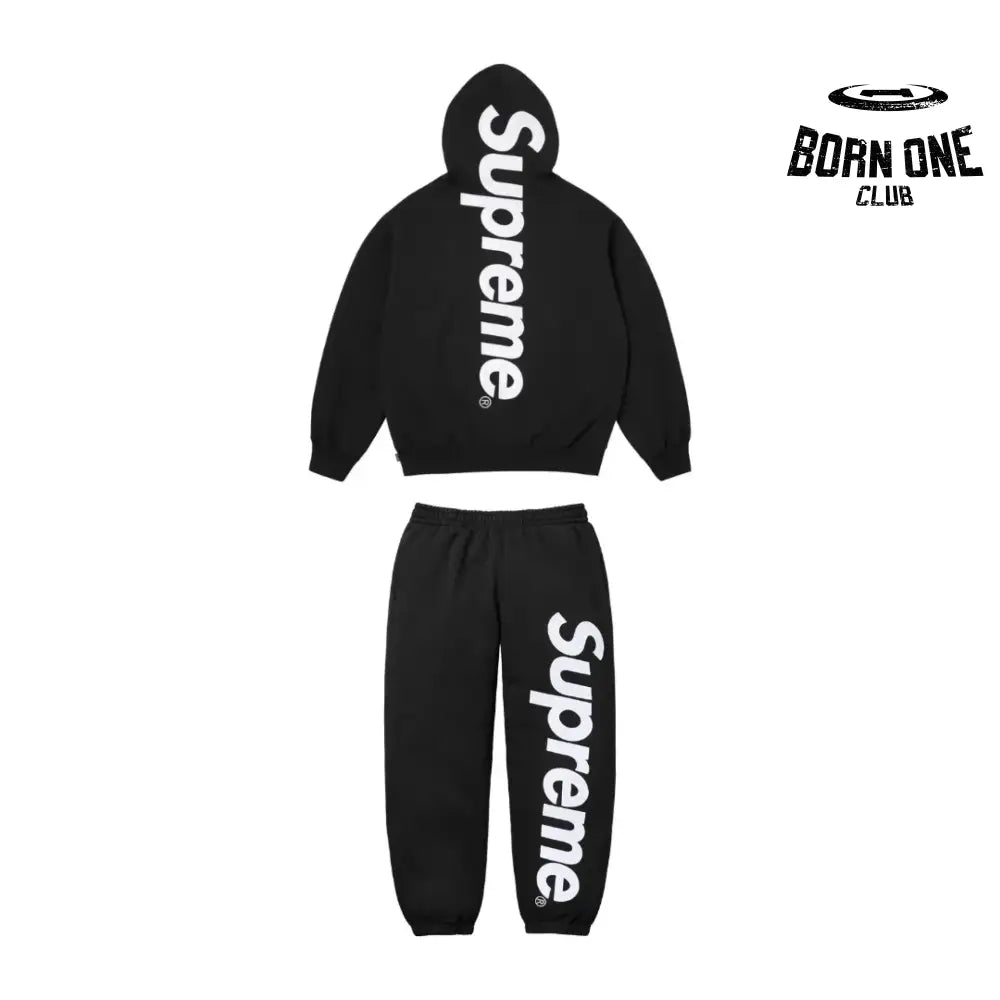 Conjunto de Moletom Supreme Black