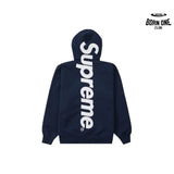 Supreme Satin Applique Moletom Navy Blue