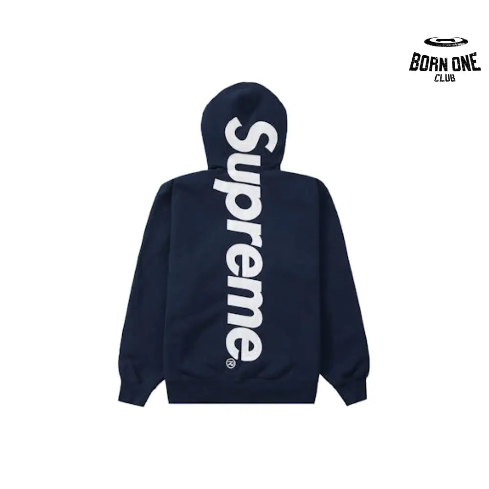 Supreme Satin Applique Moletom Navy Blue