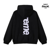 Supreme Satin Applique Moletom Black