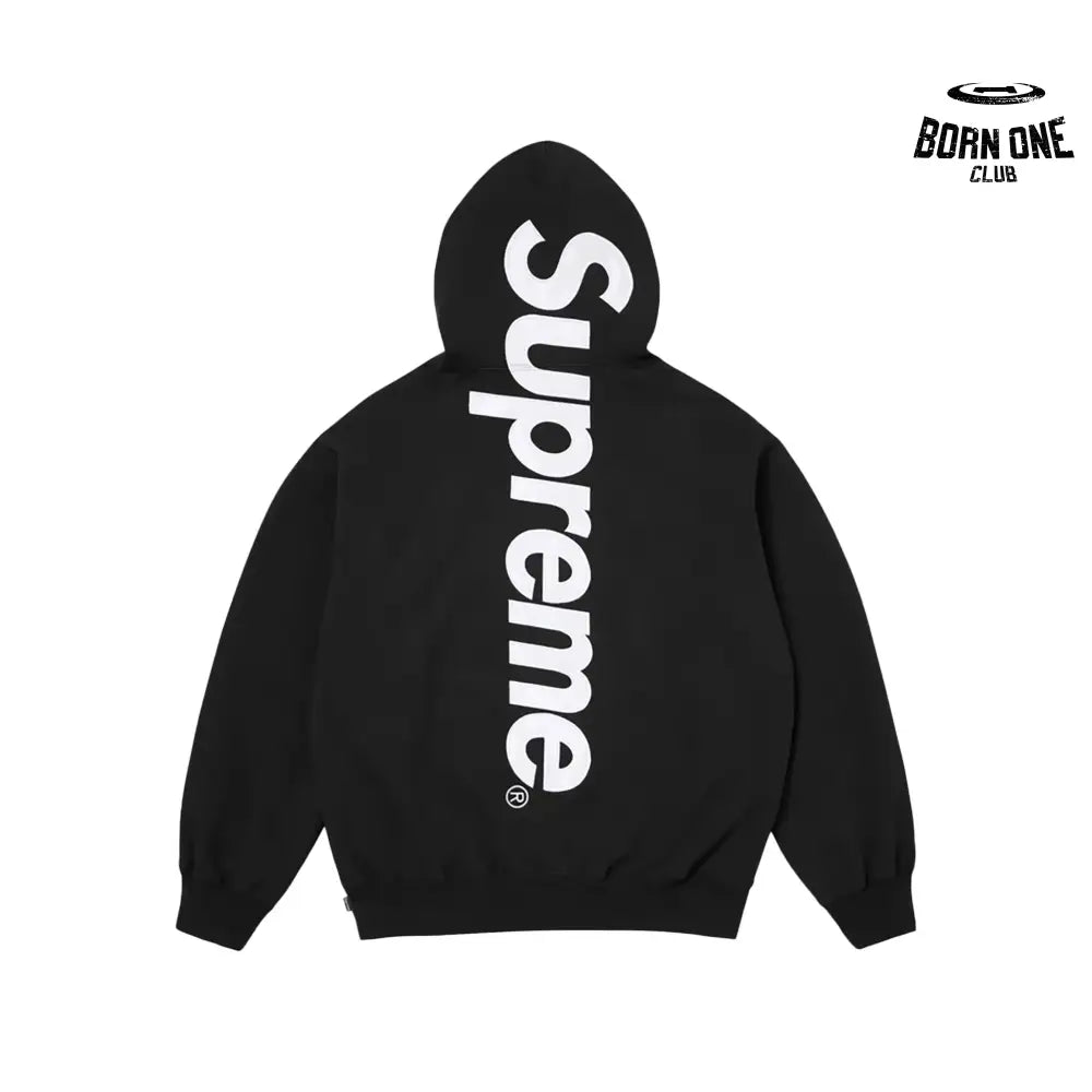 Supreme Satin Applique Moletom Black