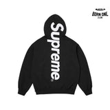 Supreme Satin Applique Moletom Black