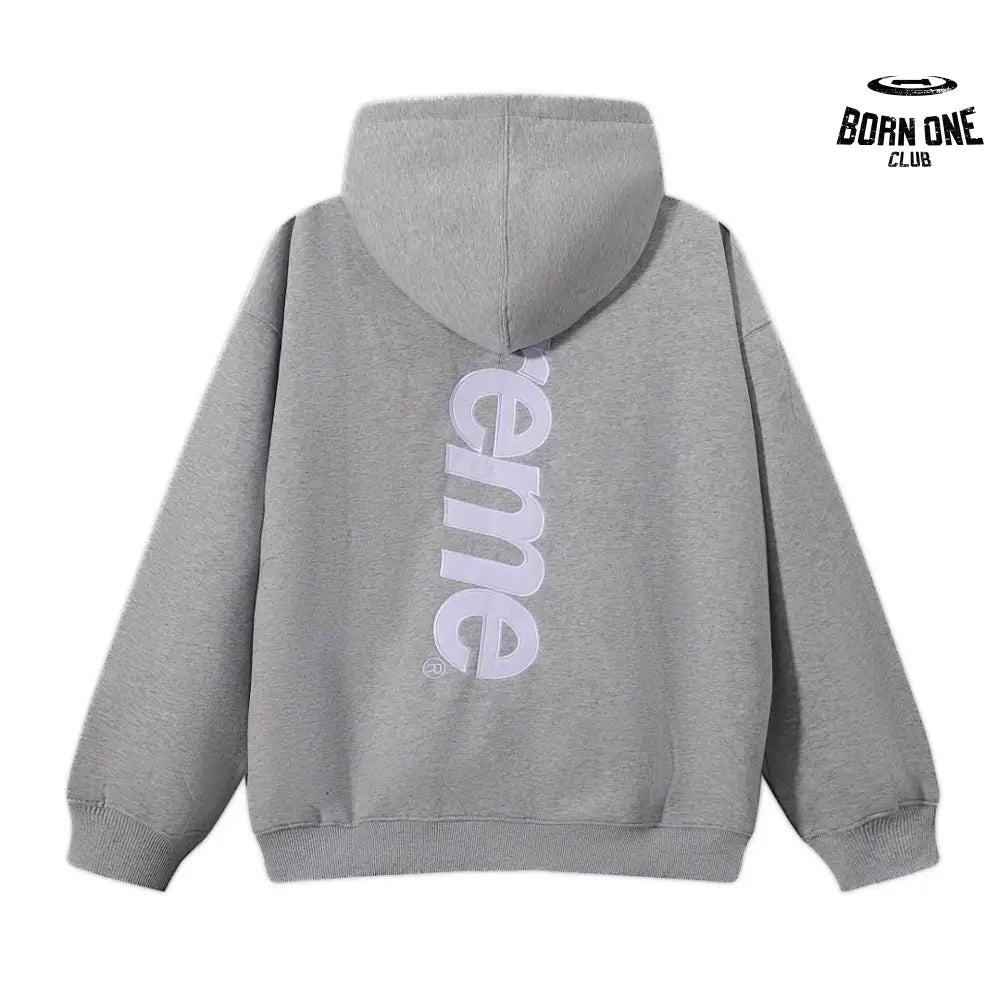 Supreme Satin Applique Moletom Grey