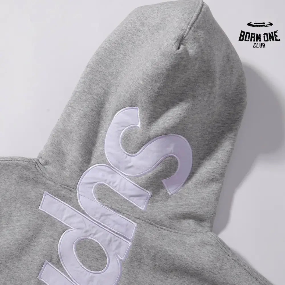 Supreme Satin Applique Moletom Grey