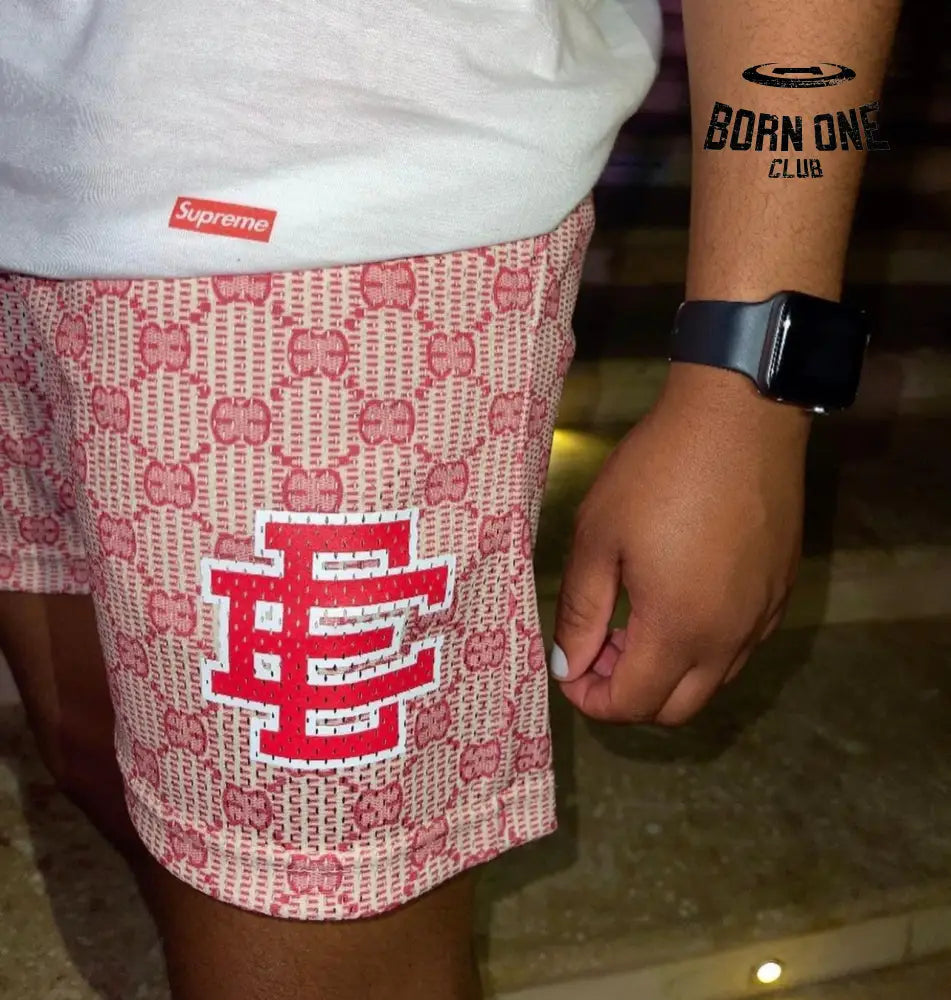 Eric Emanuel x Gucc* Shorts Bermuda (Alta Qualidade)