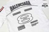 Camisa Balenciaga 1917 Logo "9" Branca