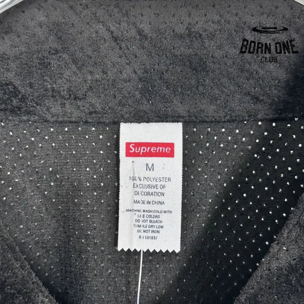 Camiseta Supreme Ultrasuede Mesh Baseball Preto