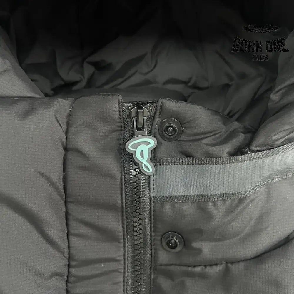 Jaqueta Puffer Synaworld Preto/Azul