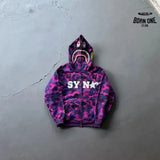 Conjunto BAPE x SYNA By Central Cee x Spotfy Shark Camo Purple