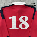 Camisa Corteiz Paneled Rugby Polo Vermelha