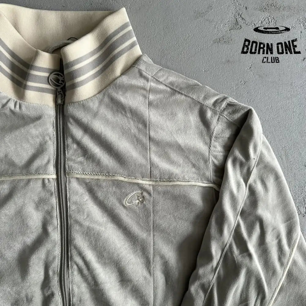 Conjunto Corteiz Veludo Cinza