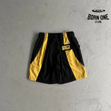 Shorts Corteiz Preto Amarelo