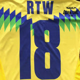 Camiseta Corteiz Futebol Brasil Amarela