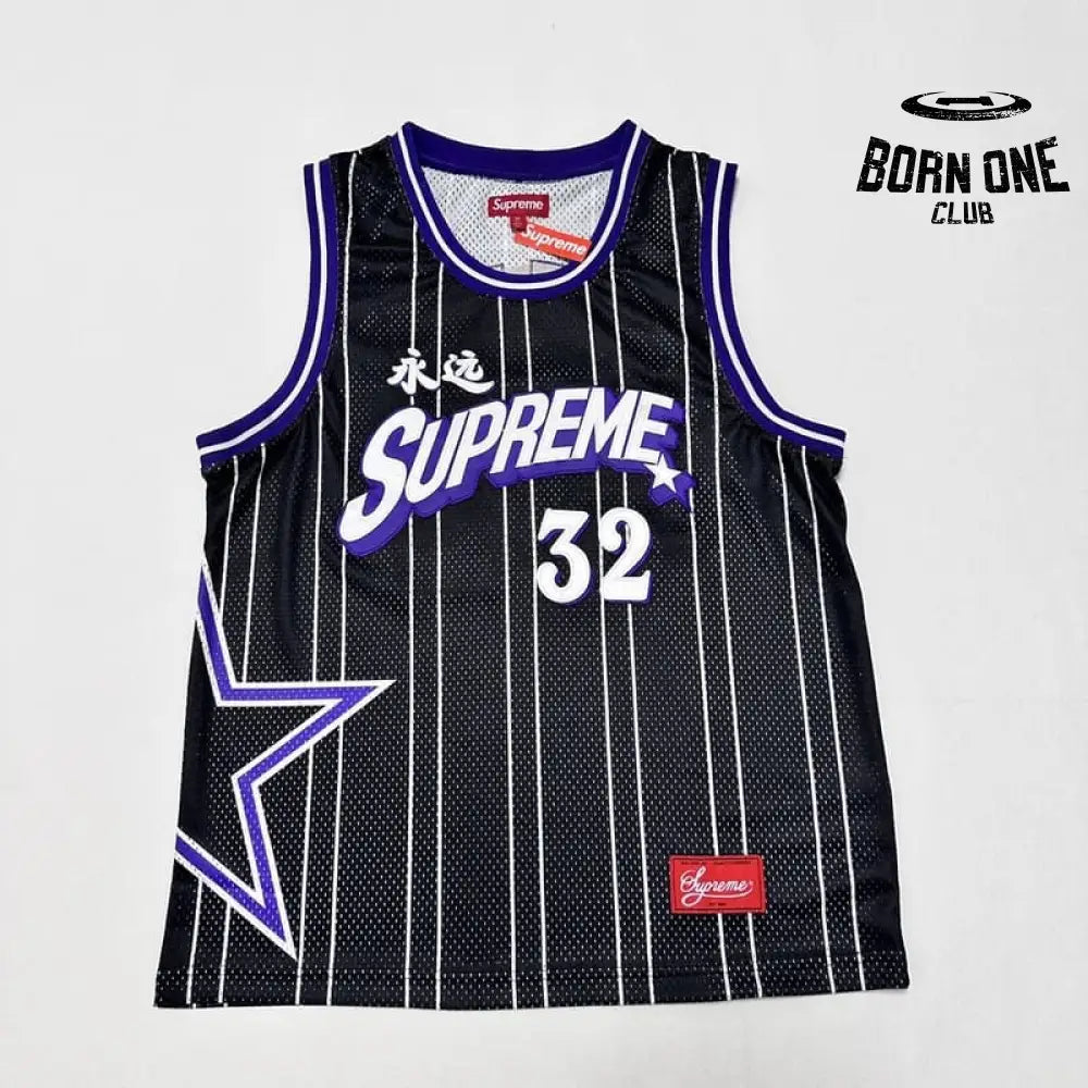 Camiseta Supreme Star Basketball Jersey Black