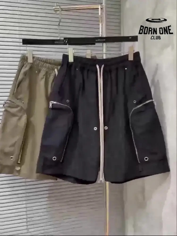 Rick Owens multi-zipper cargo shorts 2 colors 28452644
