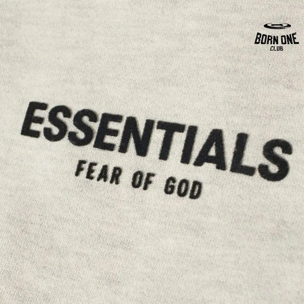 Fear of God Essentials Logo Calça de Moletom in Light Oatmeal