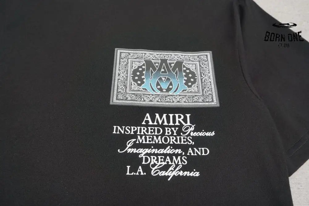 Camiseta Amiri Ma Bandana Black