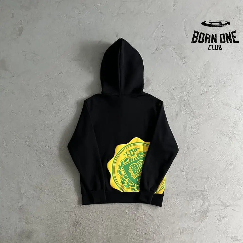 Conjunto Syna World College Logo Preto/Amarelo